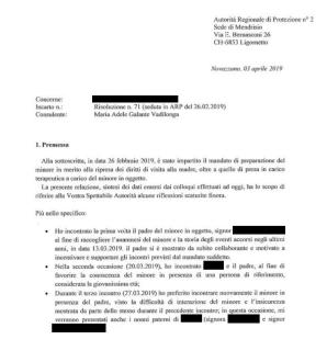 [VIDEO] Trauma Mutter von ihrem 5-jährigen Kind isoliert! Wer bestimmt Familienrecht in der Schweiz? Das Gericht mit einem 1-Jahr-alten Urteil? Oder quasi Psychologin Maria Adele Galante Vadilonga, die skandallös das Amt für Kinder – ARP manipuliert?