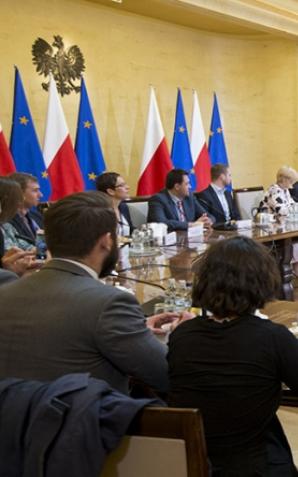 Przedstawiciele Szkoły Liderów Politycznych w Kancelarii Premiera